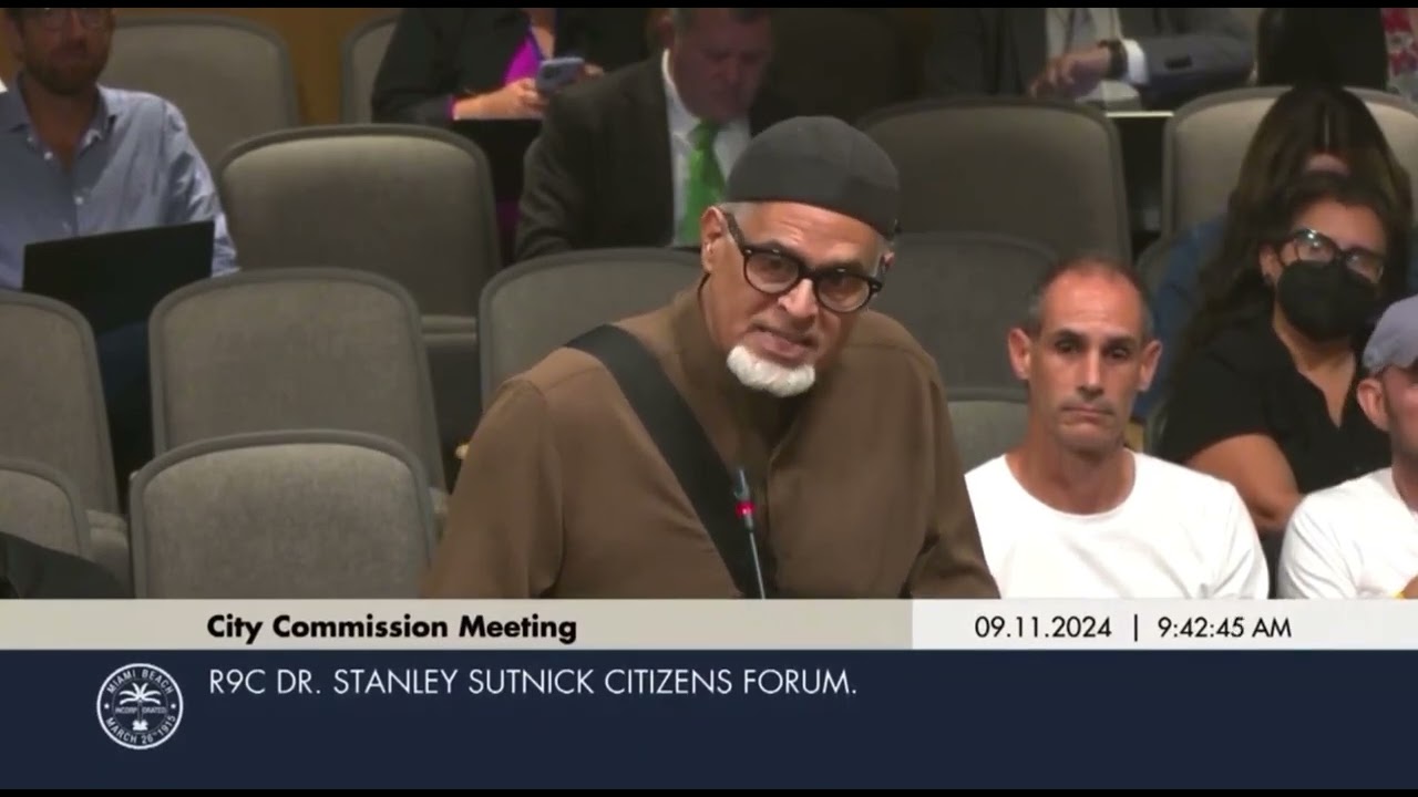 Wilfredo Ruiz at Miami Beach County Commissioners Meeting | 9-11-2024