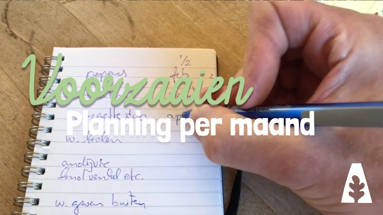 Stadstuinieren - Zaaikalender: Planning per maand
