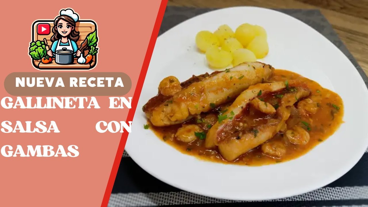 Te gusta el pescado⁉️ TOMA NOTA 📝 GALLINETA en salsa con GAMBAS