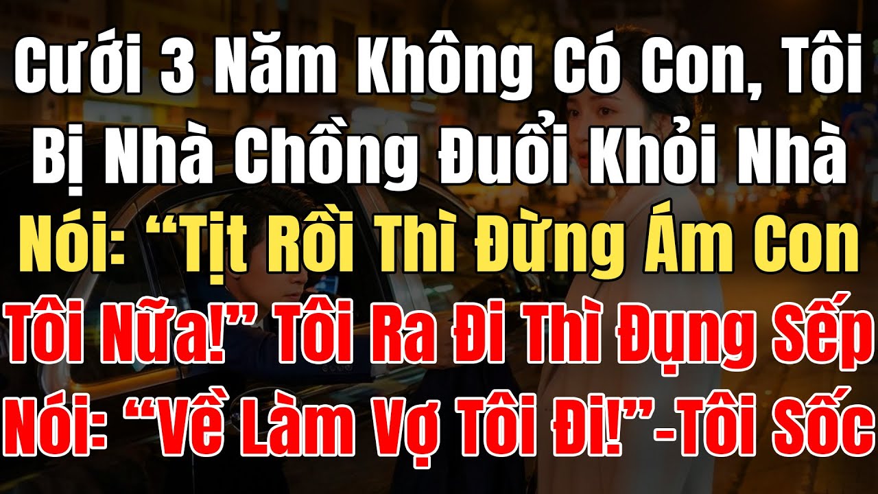 Cưới 3N Ko Có Con, Tôi Bị Nhà Chồng Đuổi Khỏi Nhà Giữa Đêm, Nói: “Tịt Rồi Thì Đừng Ám Con Tôi Nữa!”