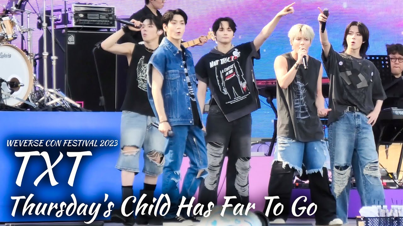 [4K] WEVERSE CON FESTIVAL 2023 - TXT 'Thursday's Child Has Far To Go' Fancam
