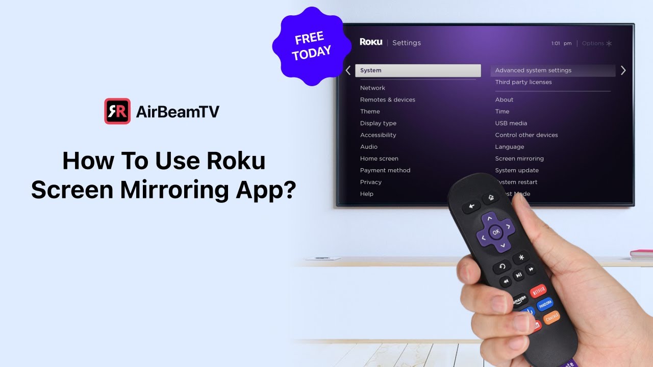 How To Screen Mirror to Roku Without Cables in 2025?  | AirBeamTV