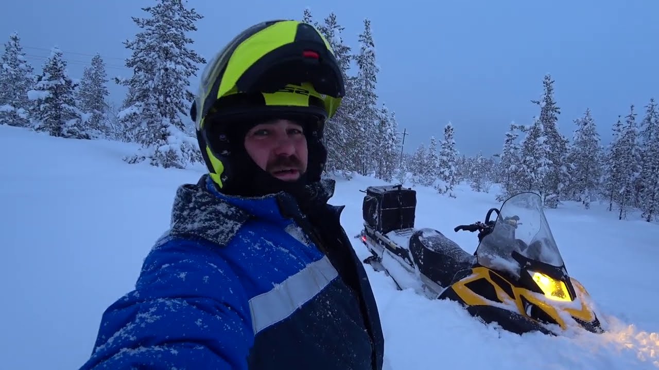Ski-doo Скандик 900 не едет в метровом пухляке???