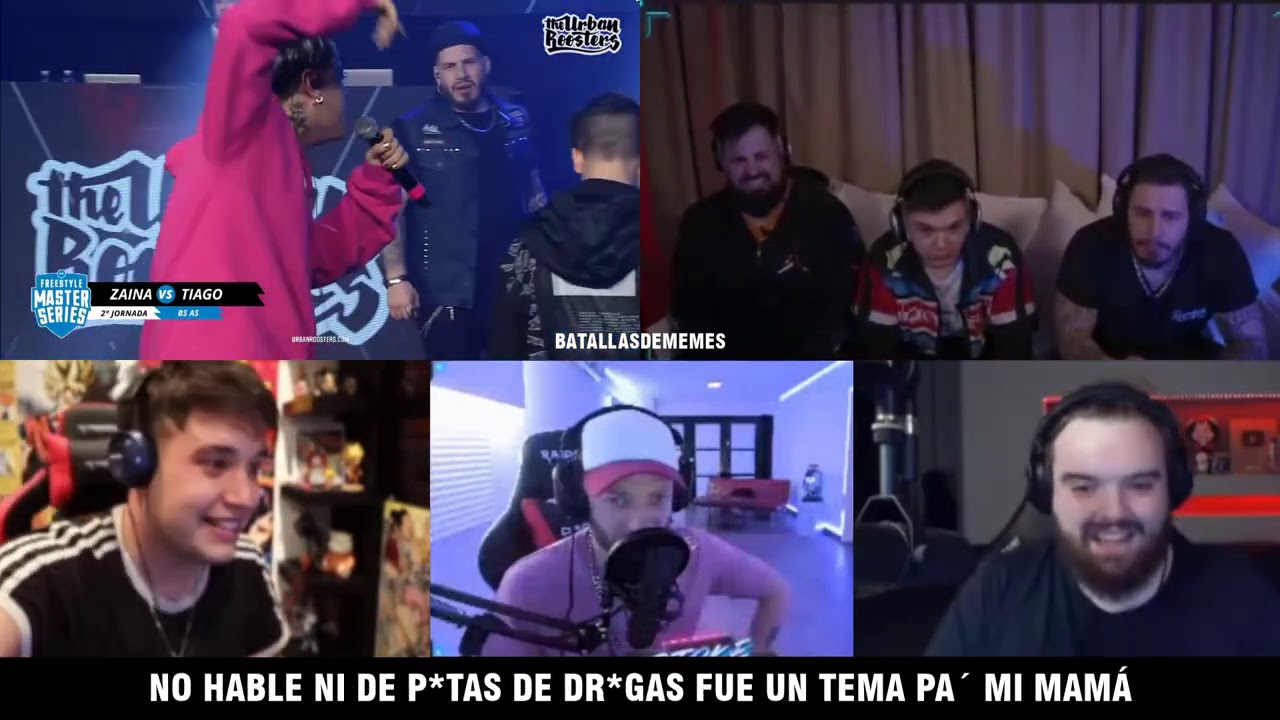 TIAGO vs ZAINA *Minutazo de Tiago* | MULTIREACCIONES