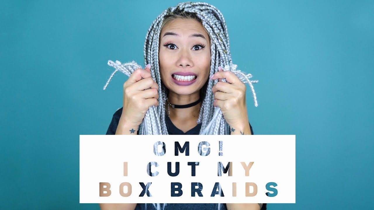 How I Cut my Box Braids into a Long Bob!
