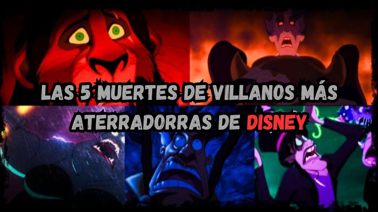 Top 5: Las 5 muertes de los villanos de Disney mas aterradoras