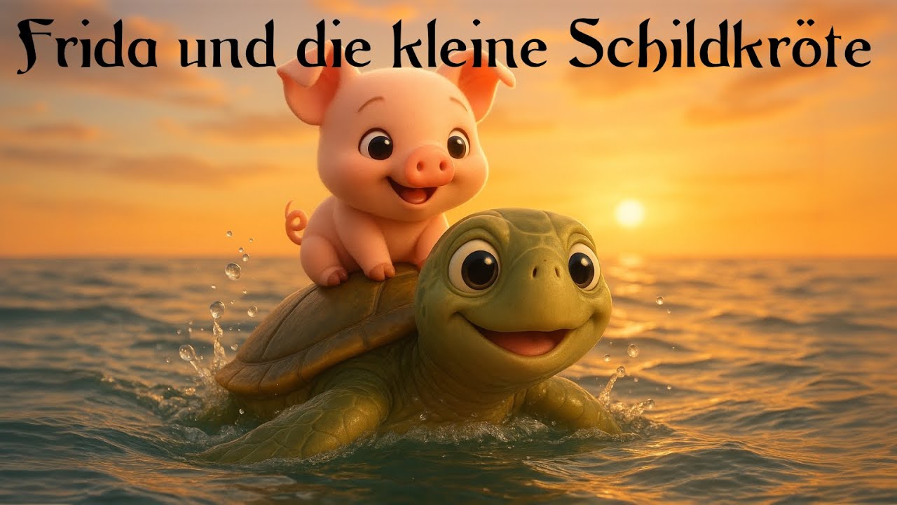 Frida und die kleine Schildkröte 🌊🐷🐢 