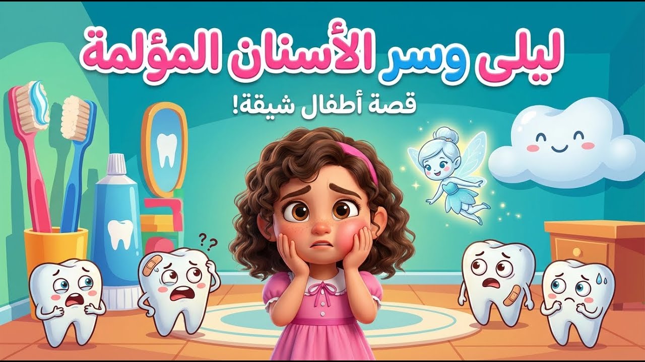 قصص اطفال | قصة ليلى وسر الاسنان المؤلمة | قصص كرتون للاطفال
