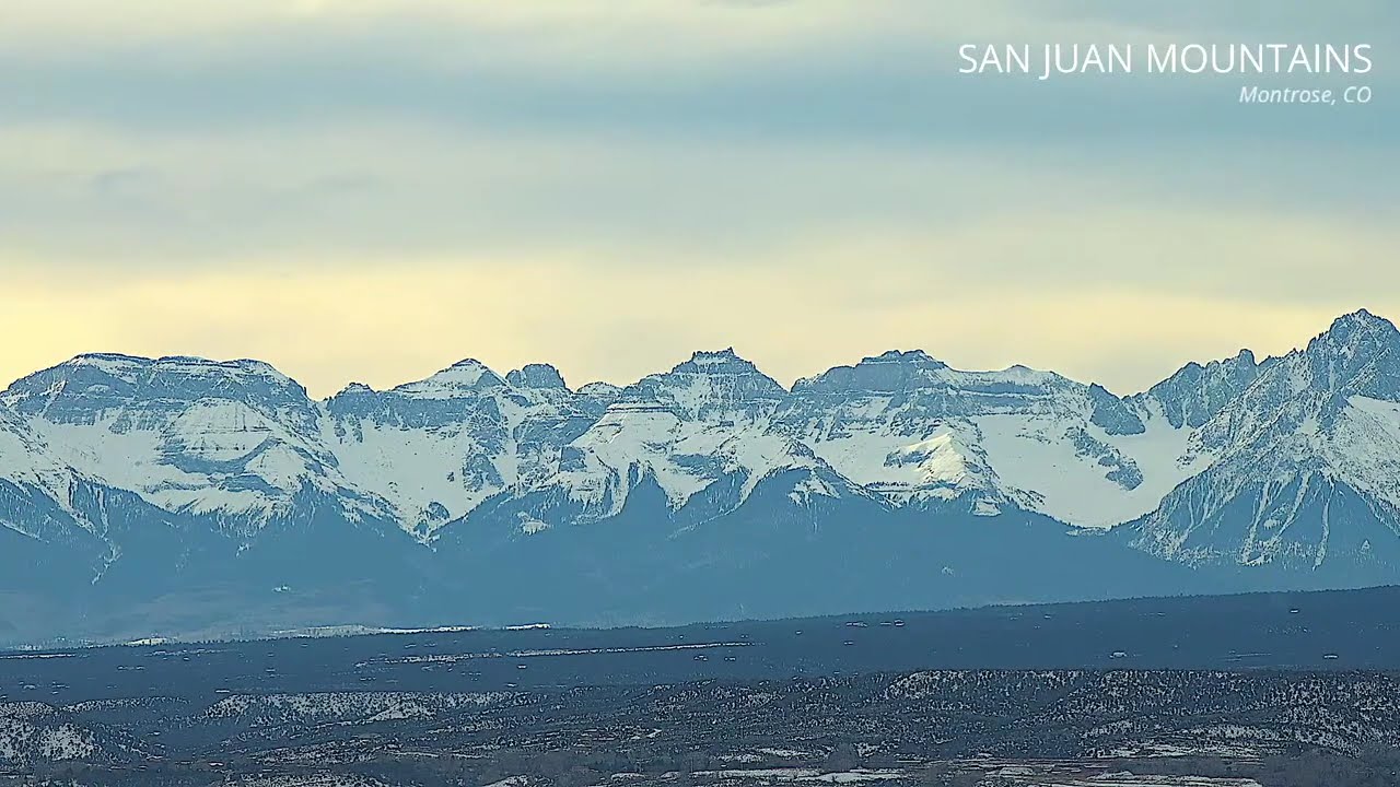 San Juan Mountains Live Stream - Montrose Colorado - January 13