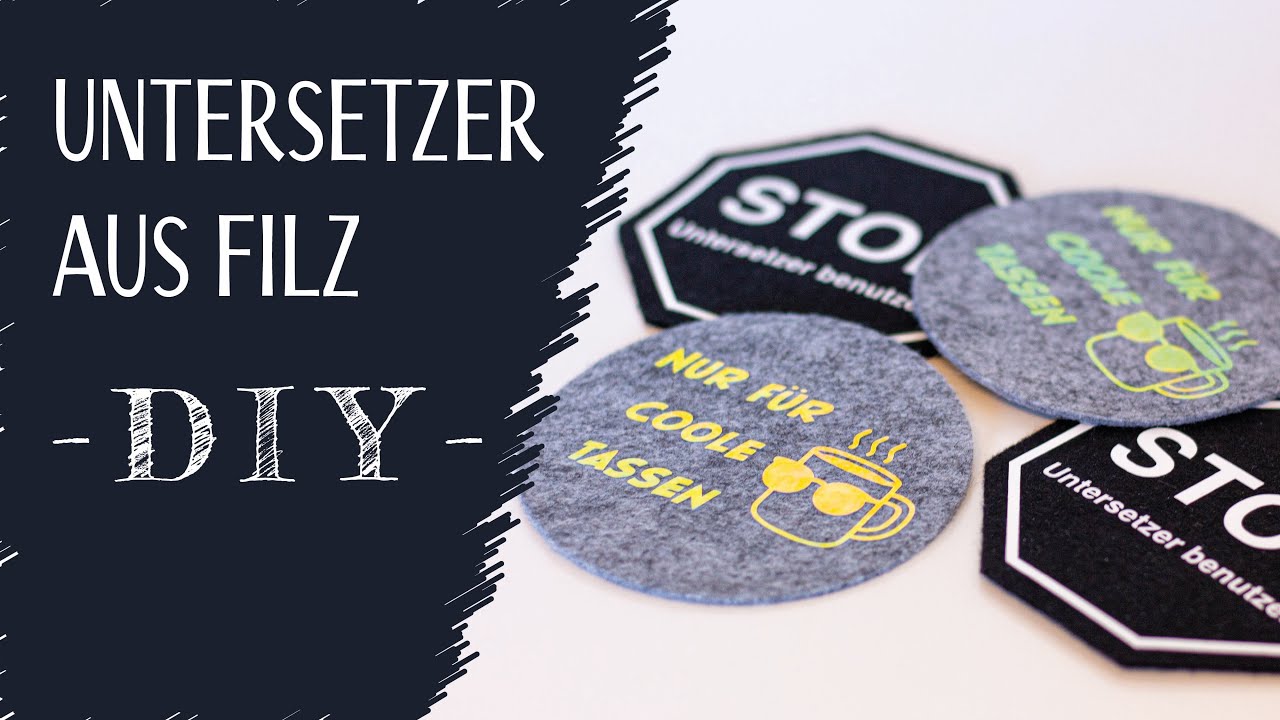 Filzuntersetzer DIY - Selbermachen Cricut