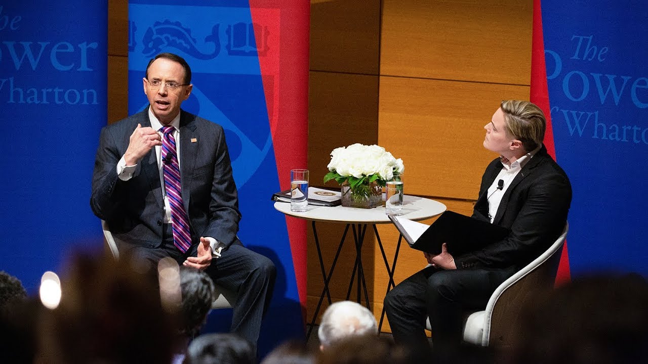 Rod Rosenstein, Legal Studies and Business Ethics Speaker Series
