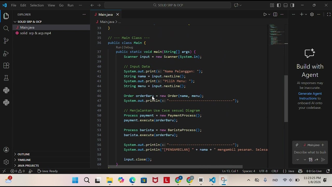 tutosial implementasi code SOLID (SRP & OCP)