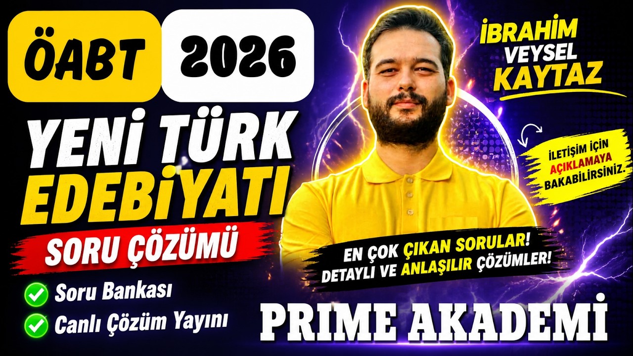 Yeni Türk Edebiyatı Soru Çözümü - İbrahim Veysel KAYTAZ