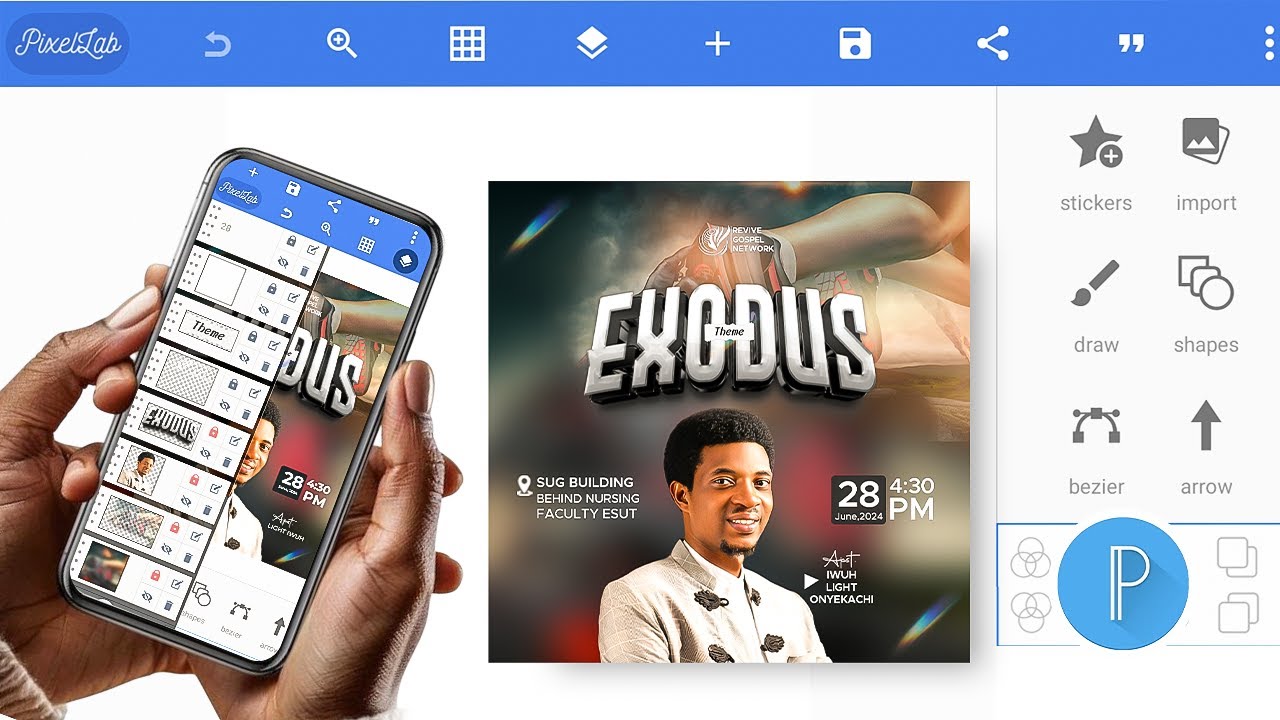 Создавайте профессиональные церковные листовки на Android с помощью PixelLab