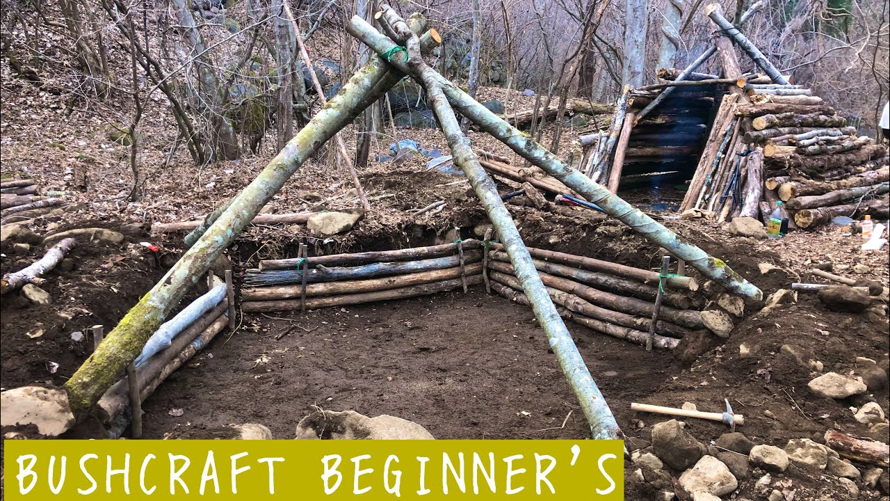＃28 Build a Big Shelter！Episode１【bushcraft】