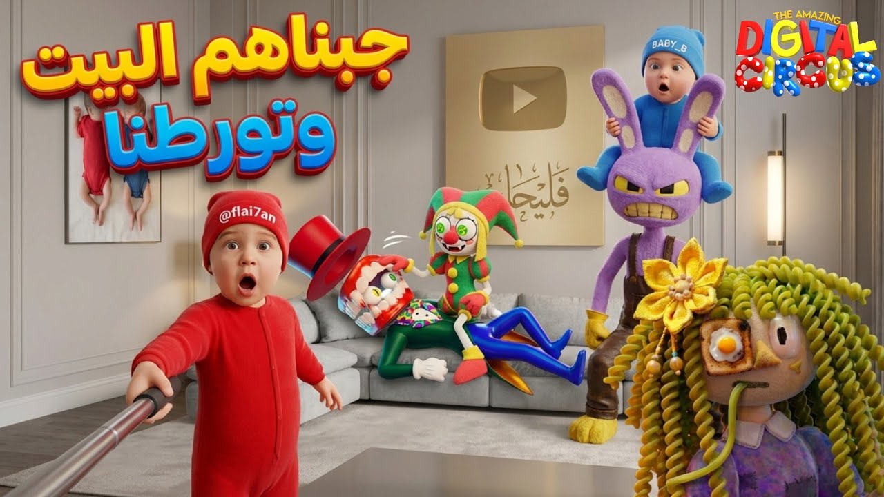 🤡🐸 دخلنا عالم السيرك الرقمي المدهش the amazing digital circus | فلوق توأم الذكاء الاصطناعي فليحان 🔥