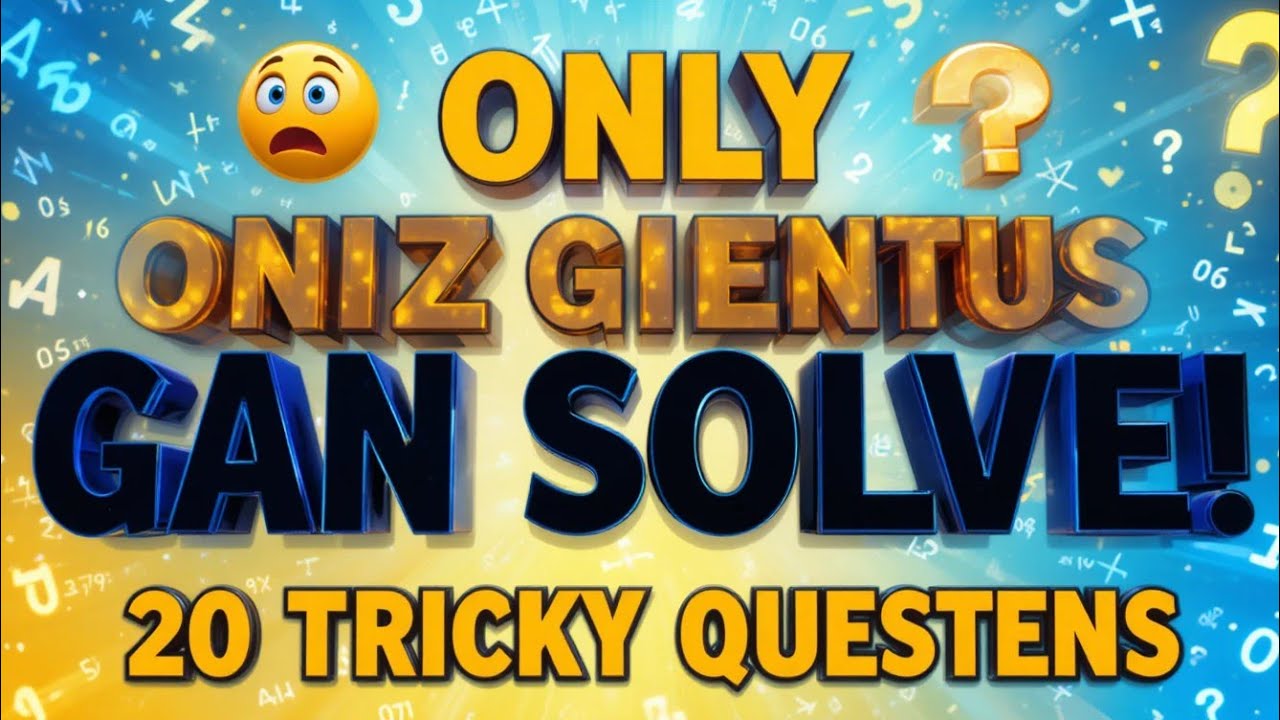 20 Mind-Blowing Math Quiz Questions | Test Your Brain | Math MCQs with Answers