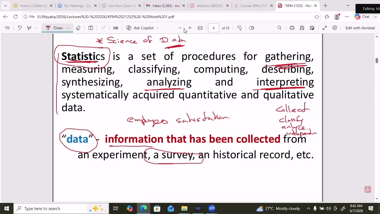 Applied Statistics - part 1