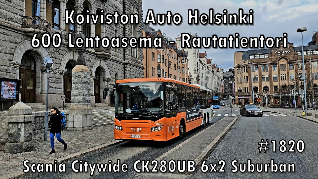 Koiviston Auto - linja 600, Scania Citywide CK280UB 6x2 Suburban #1820