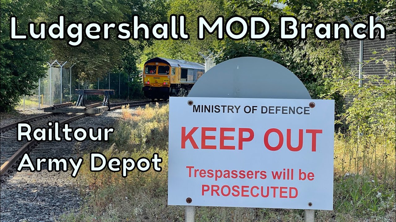 Rare MOD Army Ludgershall Branch Line & Army Depot with Passenger Train Railtour The Solent Searcher