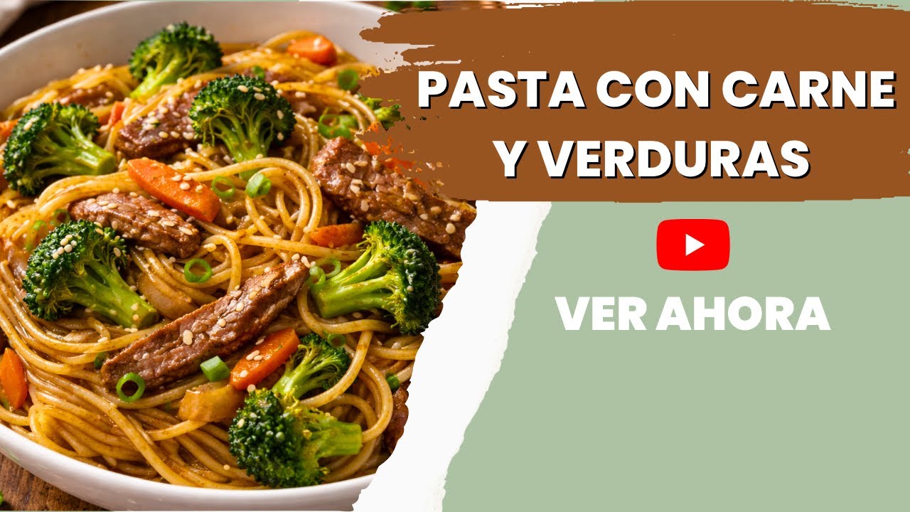 Si te gusta la pasta salteada 👉 guarda este video 🍝✨ Pasta salteada con carne y vegetales 