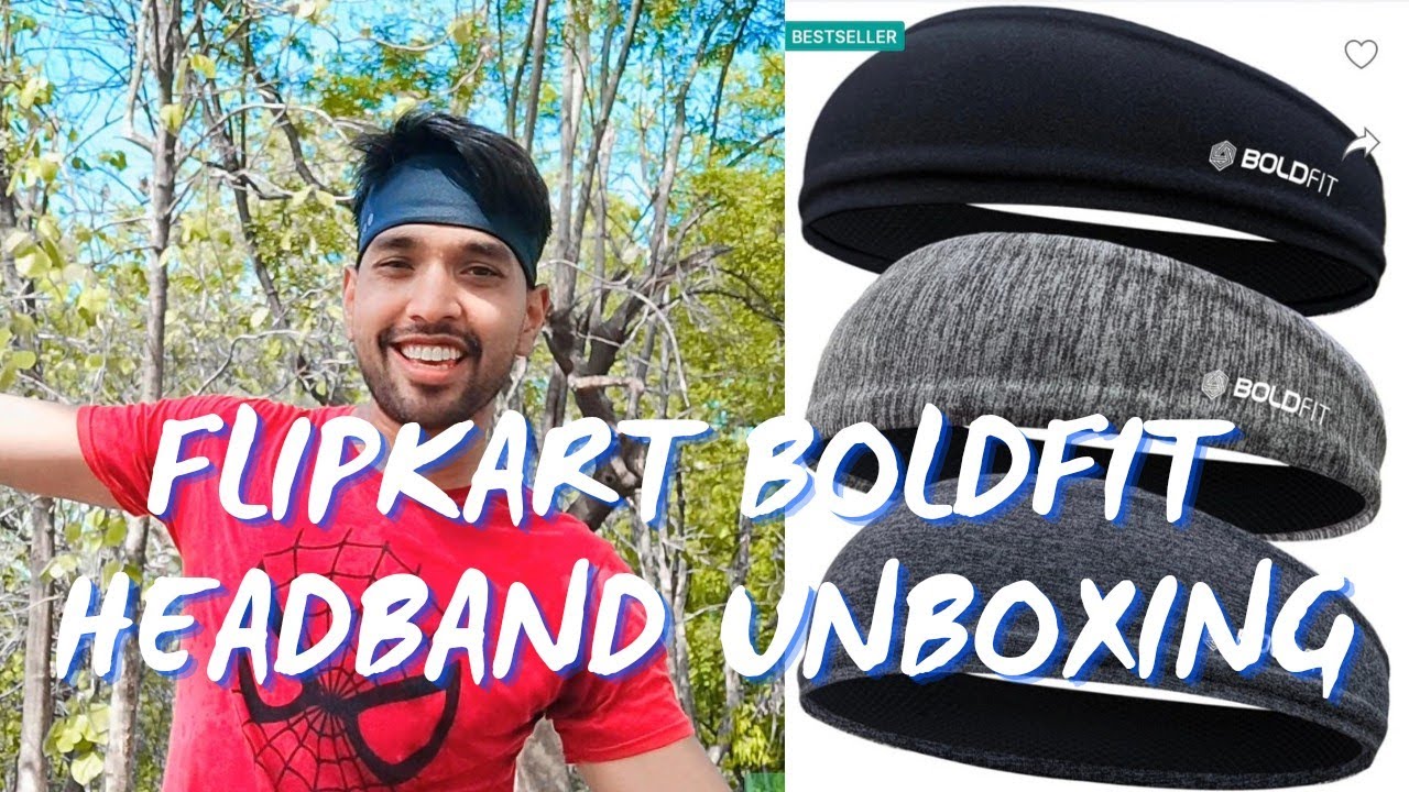 FLIPKART BOLDFIT FITNESS HEADBAND UNBOXING AND REVIEW #fitnessheadband #hairband