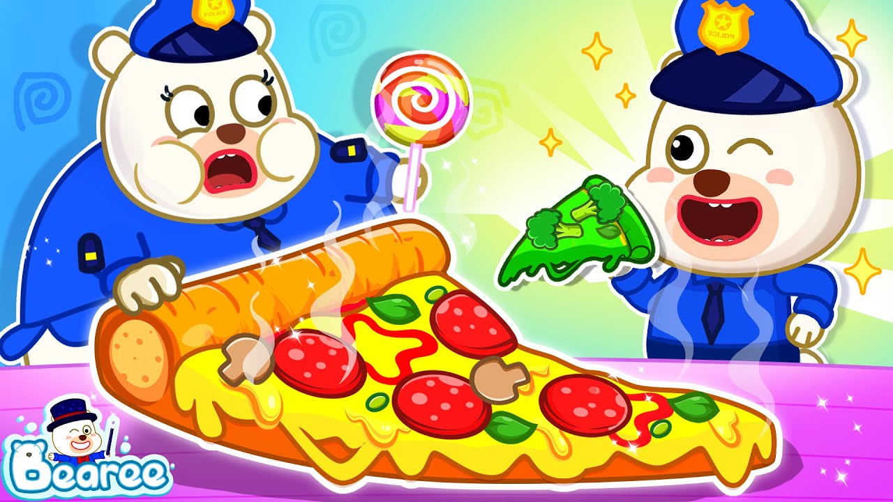 Healthy Food VS Unhealthy Food | Police Kids Learn the Importance of Healthy Food | Bearee Kids Show