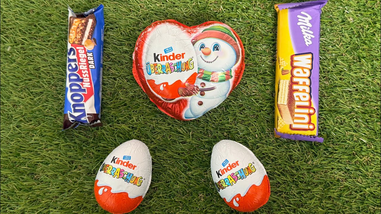 Kinder Surprise & Chocolate Wafer Unboxing ASMR | Satisfying Chocolate Sounds 🍫✨