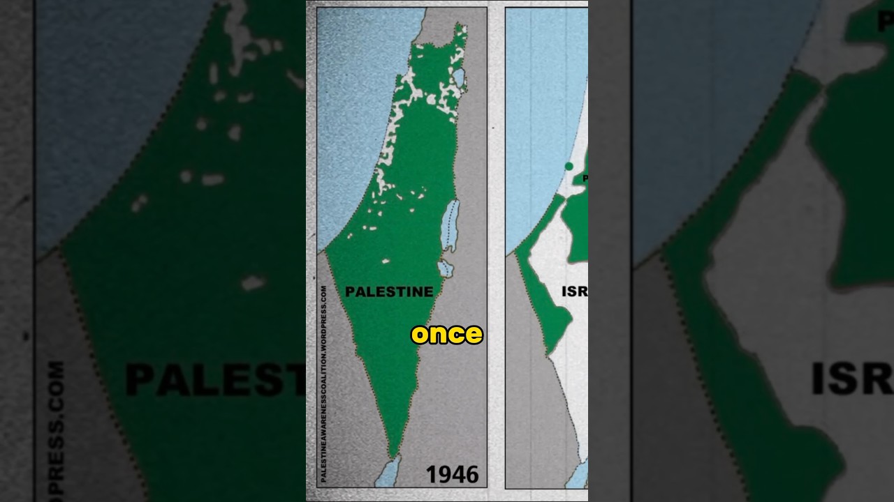 History of Palestine and Israel in 60 sec #history #facts #shorts