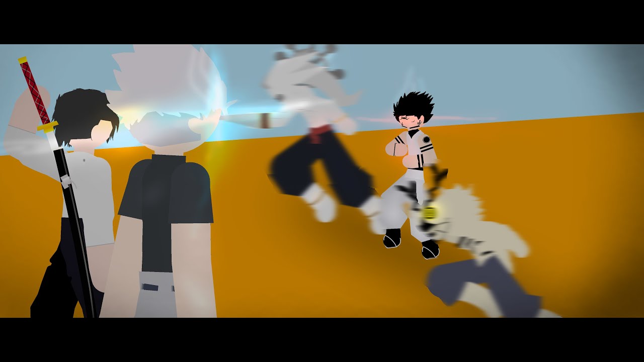 Gojo and Yuta (Rika) vs Sukuna megumi (Mahoraga, Agito) // Stick nodes fan animation