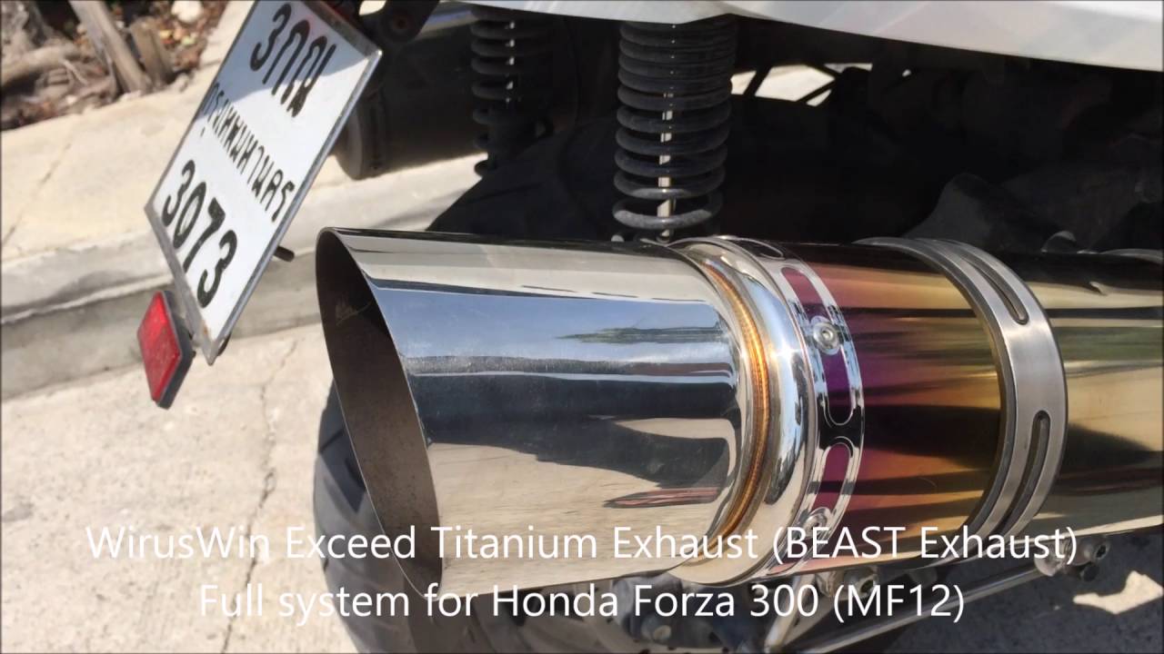 Bigscooter Shop : WirusWin Exceed Titanium Exhaust Full system for Forza MF12