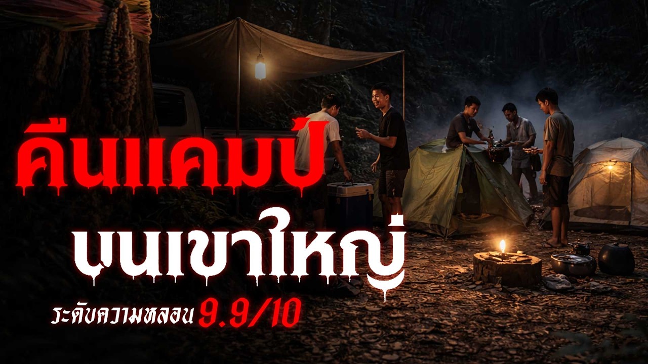 คืนตั้งแคมป์สยอง บนเขาใหญ่ เรื่องเล่าหลอน เรื่องเล่าผี ( จังหวัดนครนายก ) | คืนสยอง