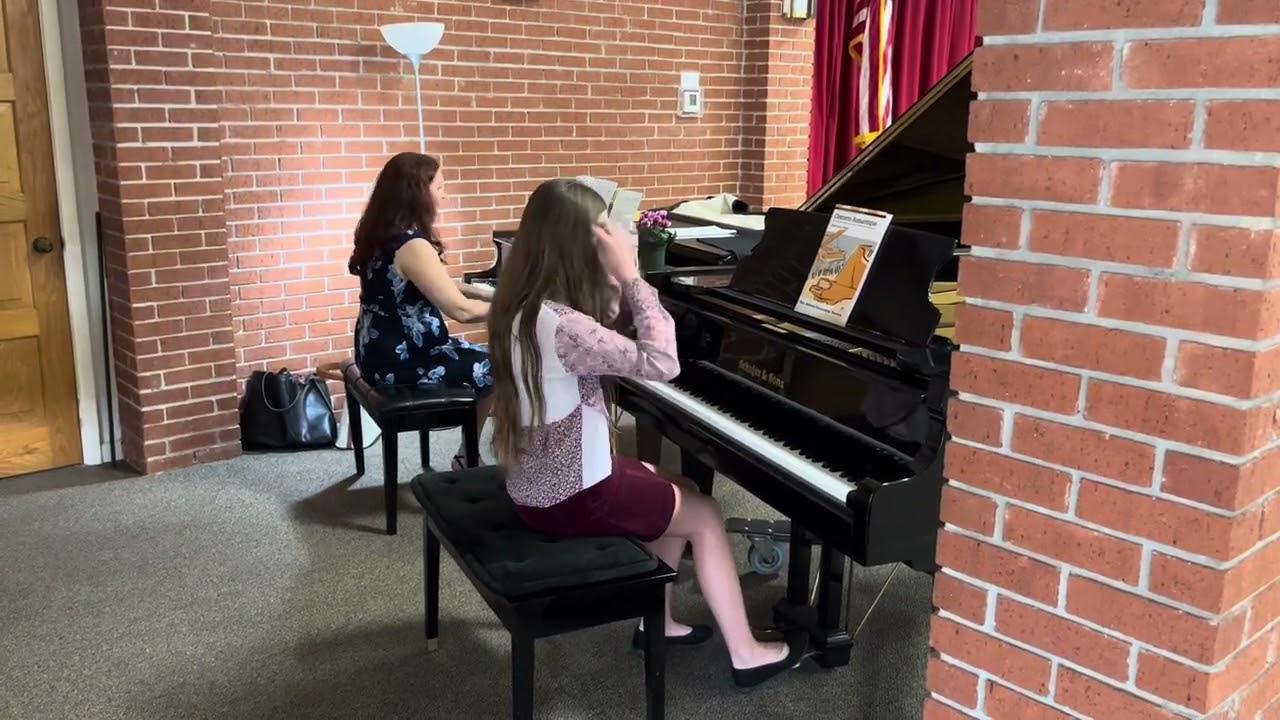 Concierto Romantique Piano Duet, Practice with teacher