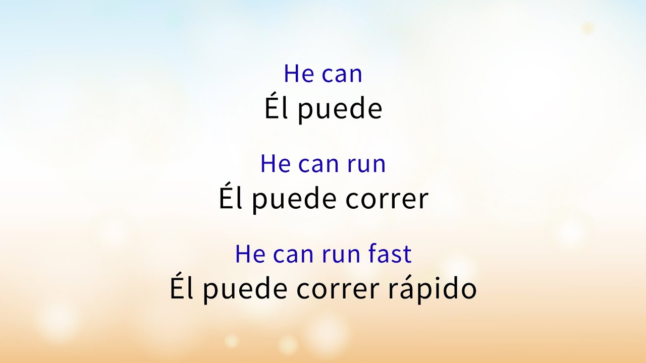 Create sentences in Spanish