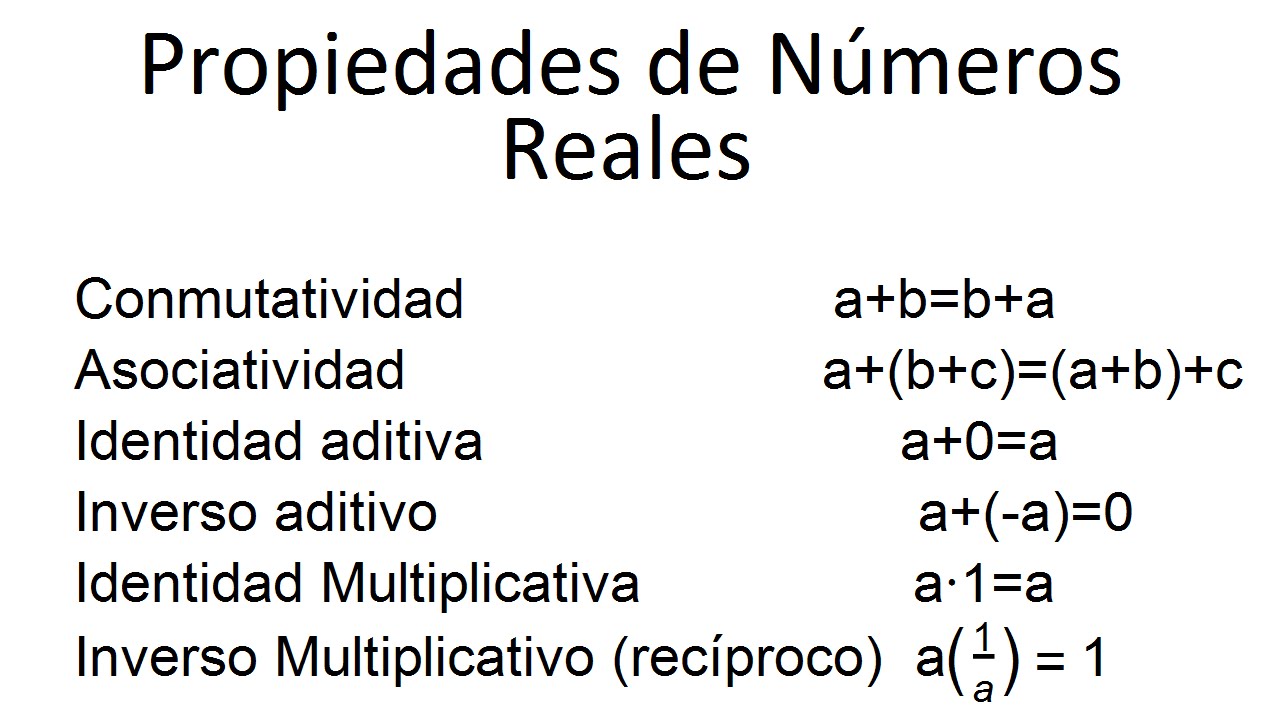 Los números reales: propiedades y operaciones