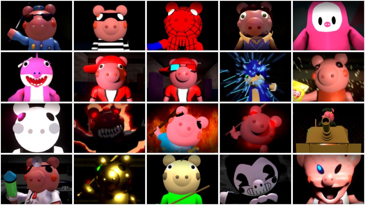 20 ROBLOX PIGGY JUMPSCARES - Roblox Piggy Animation