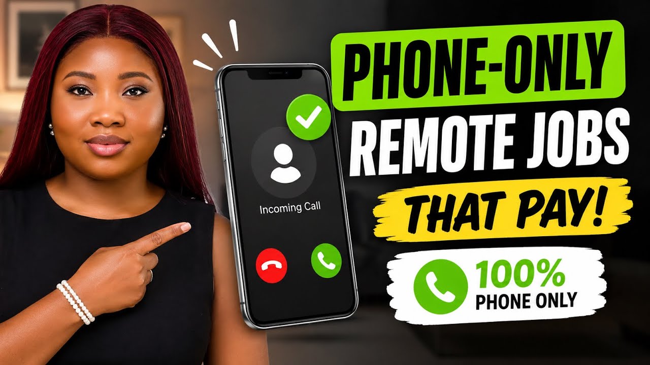 NO LAPTOP? Try These Phone ONLY Remote Jobs!
