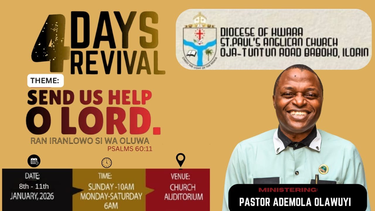 DAY 2 AT ST. PAUL'S ANGLICAN CHURCH ILORIN KWARA STATE (SEND HELP O' LORD) 9-1-2026