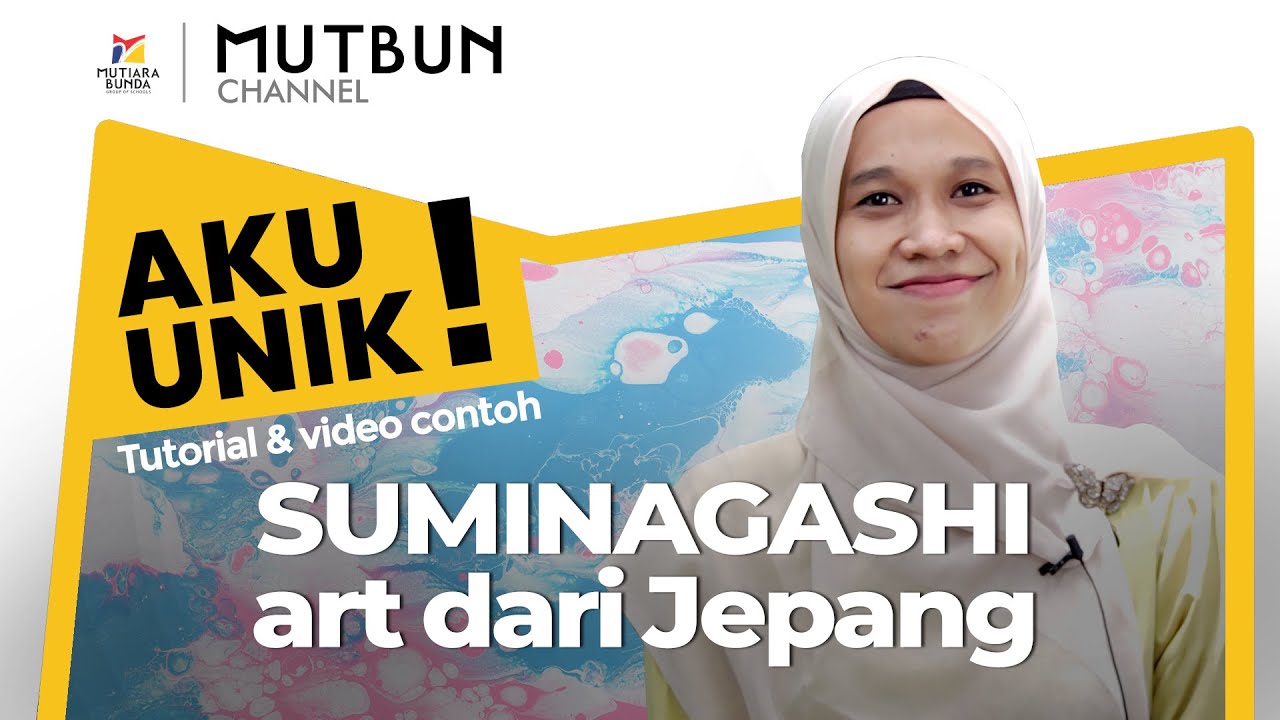 Suminagashi Art Tutorial Pada Kain | Aku Unik ! | Sekolah Mutiara Bunda