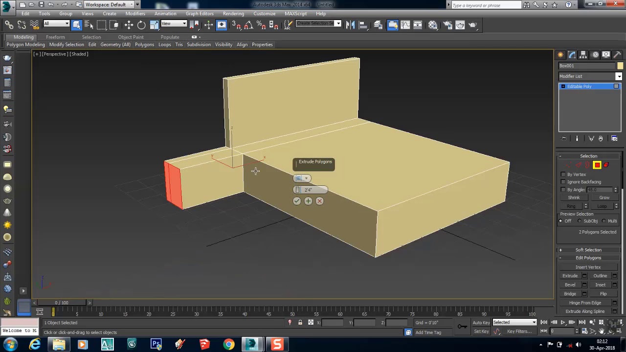 3ds Max how to create a Bed part -1