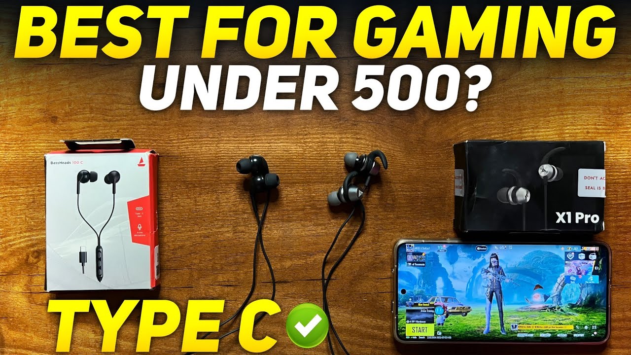 BOULT AUDIO X1 PRO VS BOAT BASSHEADS 100 C 🔥 BEST TYPE C GAMING EARPHONES UNDER 500 RS