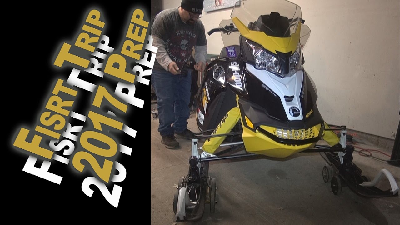 Pre First Snowmobile Trip Prep & Cold Start 12-9-16