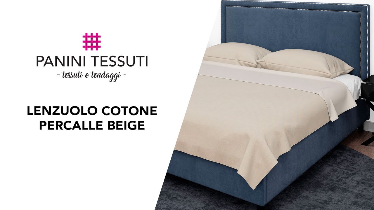 Lenzuolo Cotone Percalle Beige per decorare con gusto la tua camera da letto