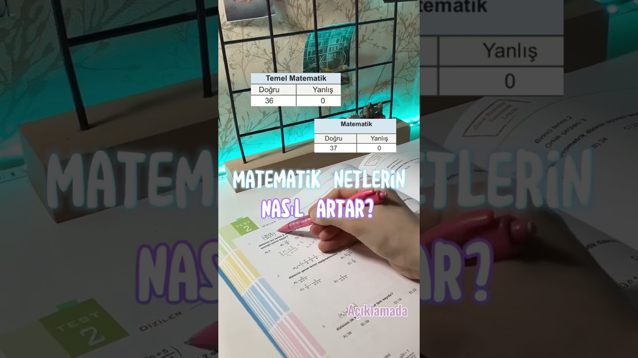 Matematik netleri nasıl artırılır? 📈   |  #yks #yks2023 #ders #mezun #maths #matematik #tyt