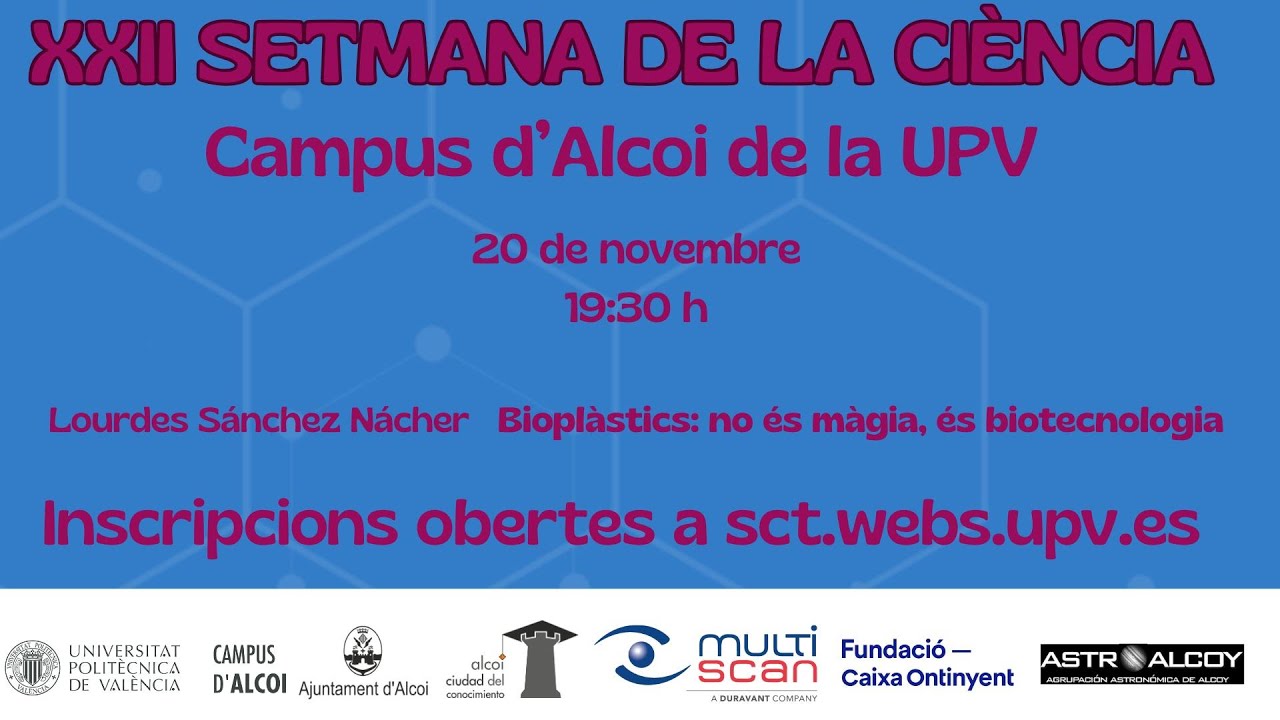 Lourdes Sánchez a la XII Setmana de la Ciència 2025 del Campus d'Alcoi de la UPV