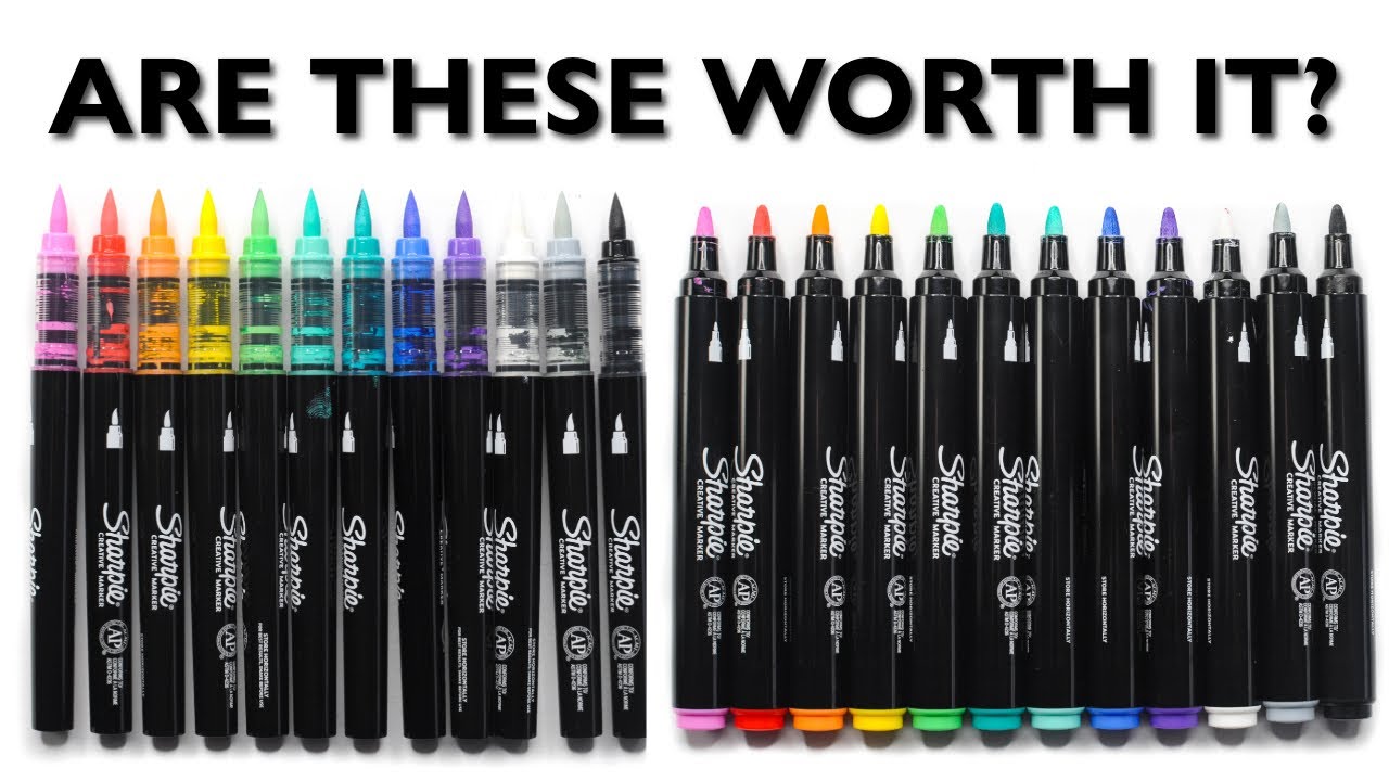 NEW Sharpie Acrylic Brush Tip and Bullet Markers!