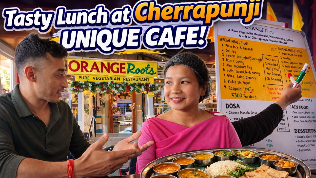 Having Lunch at one of the Best Cherrapunji Restaurant- Delicious Food 