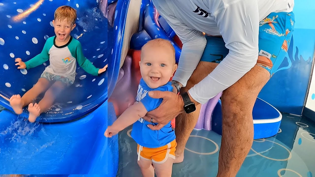 Disney Fantasy Halloween Cruise! | Palo Brunch, Baby's First Splash Pad & Dinner In The Room!
