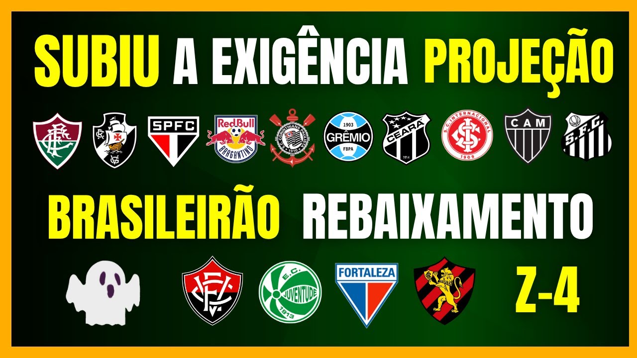 BRASILEIR&Atilde;O | SUBIU (DE NOVO) A EXIG&Ecirc;NCIA PARA ESCAPAR DO REBAIXAMENTO | QUANTOS PONTOS?