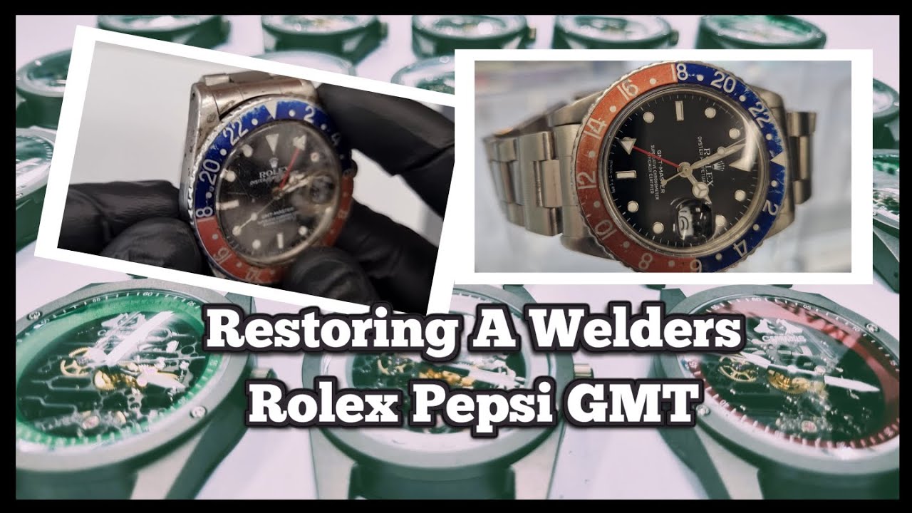 Restoring a Retired Welders Rolex GMT 16750 Pepsi